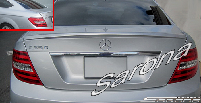 Custom Mercedes C Class  Coupe Trunk Wing (2008 - 2014) - $299.00 (Part #MB-108-TW)